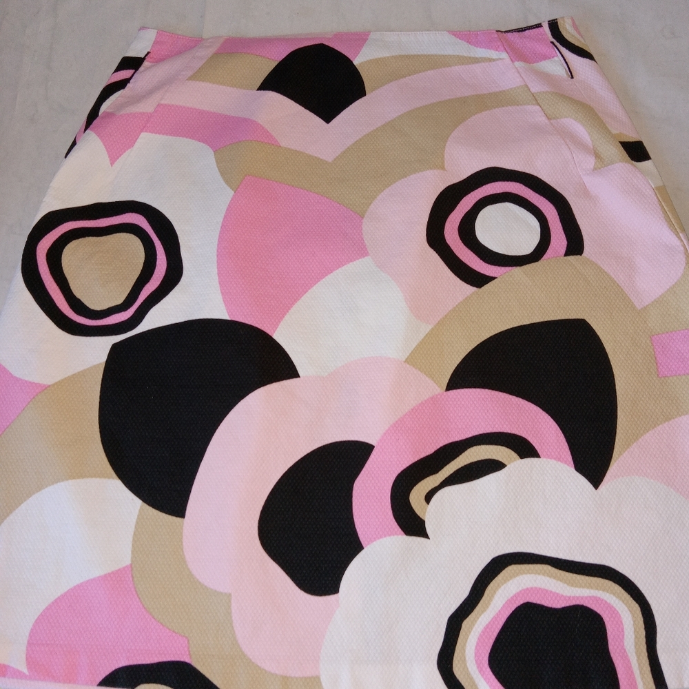 Elie Tahari Multi Colored Print Skirt XS/ Small - Picture 7 of 8
